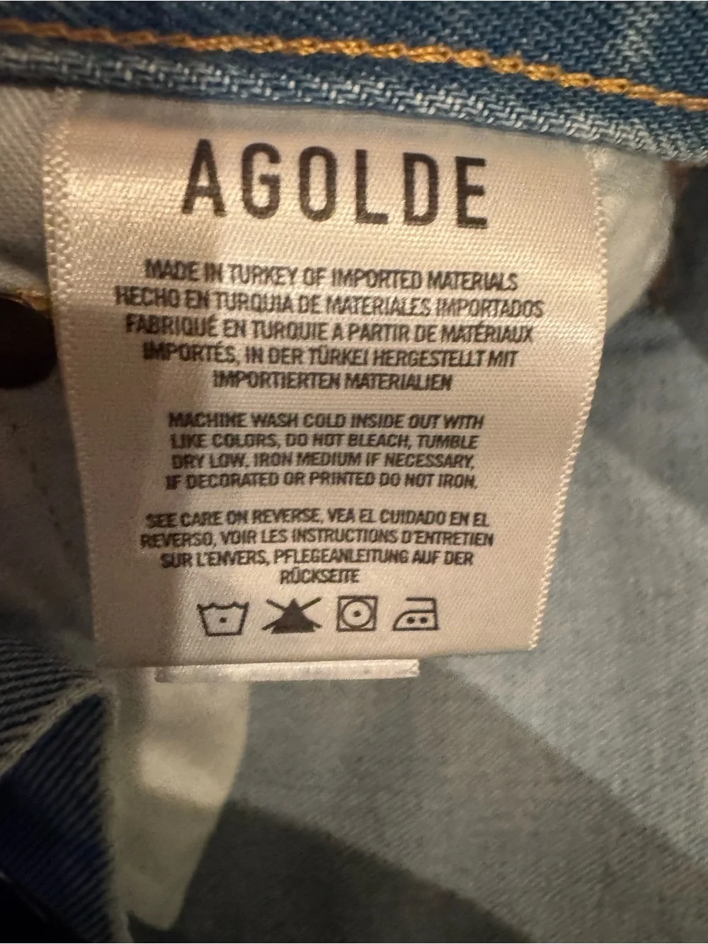 AGOLDE Parker Vintage Cutoff Denim Shorts – Size 29, Light Wash, Distressed EUC - Picture 5 of 6